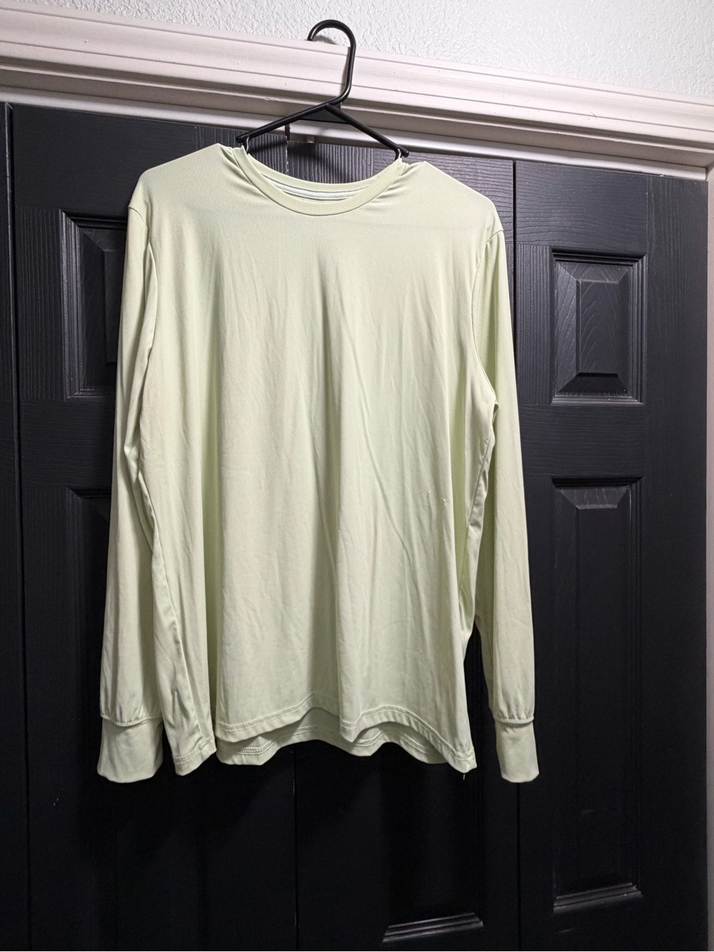 Light Sage Long Sleeve Crewneck Top